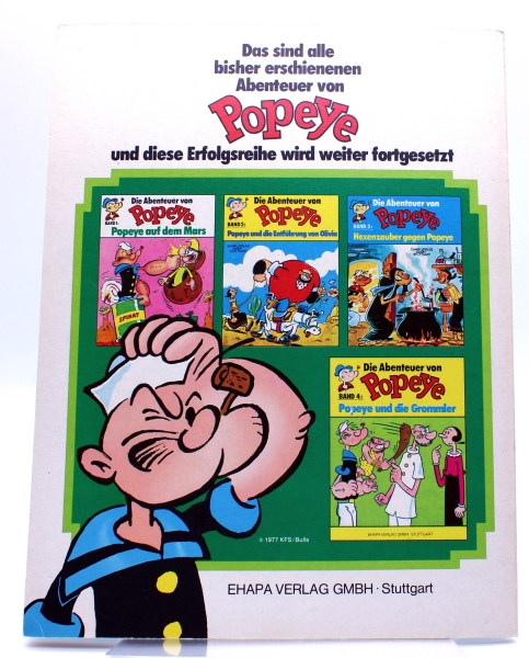 Die Abenteuer von Popeye Comic Album Nr. 5: Popeye und die Heulen von Ehapa